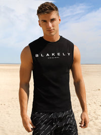 Roca Beach Sleeveless Tee - Zwart