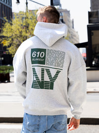 Tribeca 610 Relaxed Hoodie - Marl Grey