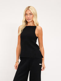 Layla Knitted Vest - Noire