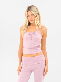 Melody Soft Knitted Cami - Marmerroze