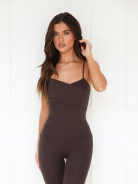 Ultimate Crossover Active Vest - Chocolate Brown