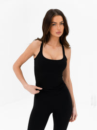 SculptForm Vest Top - Black