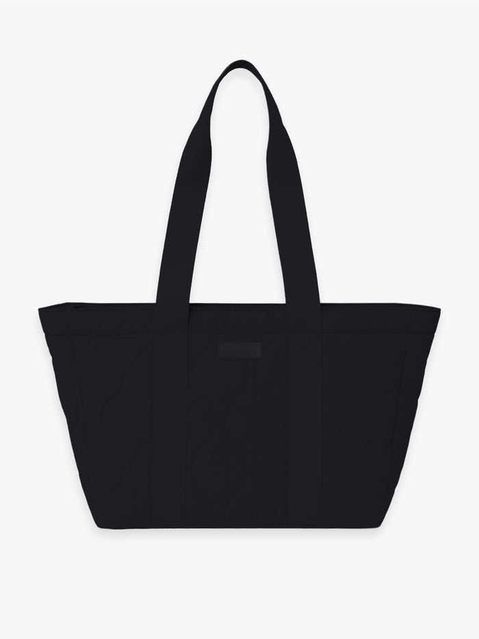 Quilted Tote Bag - Black