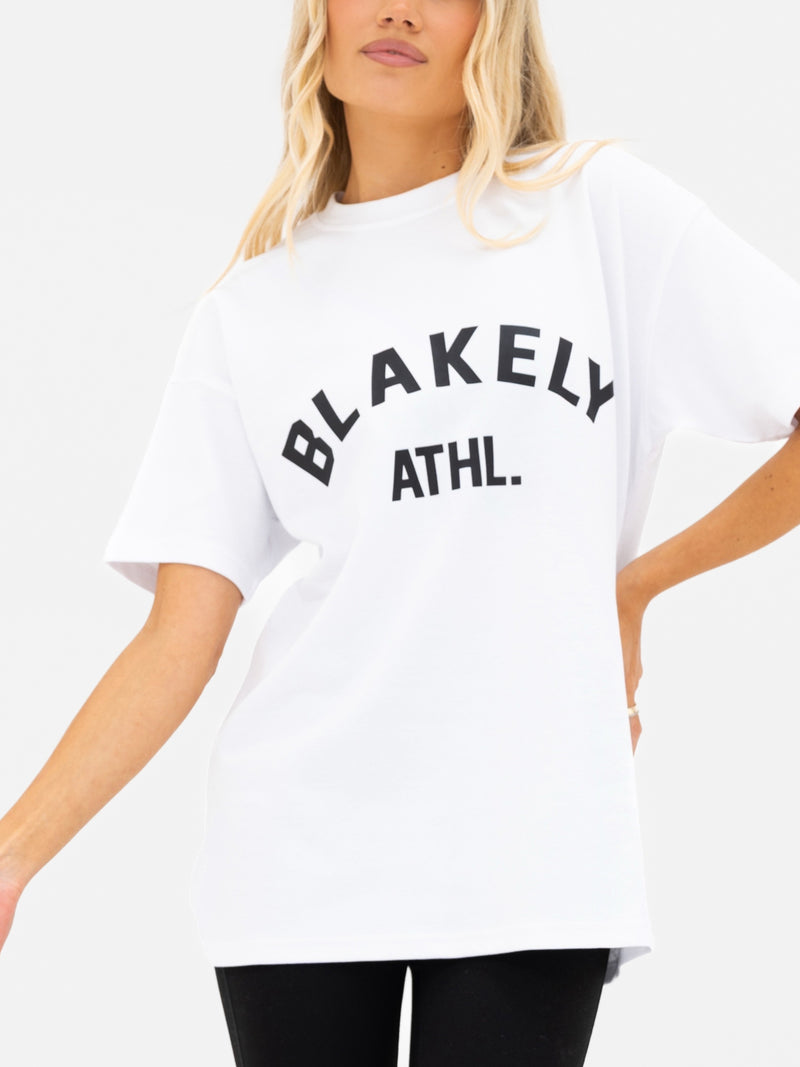 Joah Oversized T-Shirt - White & Black