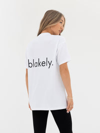 Thea Oversized T-Shirt - White & Black