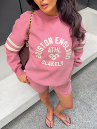 Briston Oversized Jumper - Warm Rose