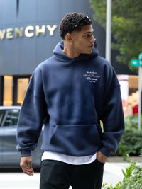 Legacy Relaxed Hoodie - True Navy