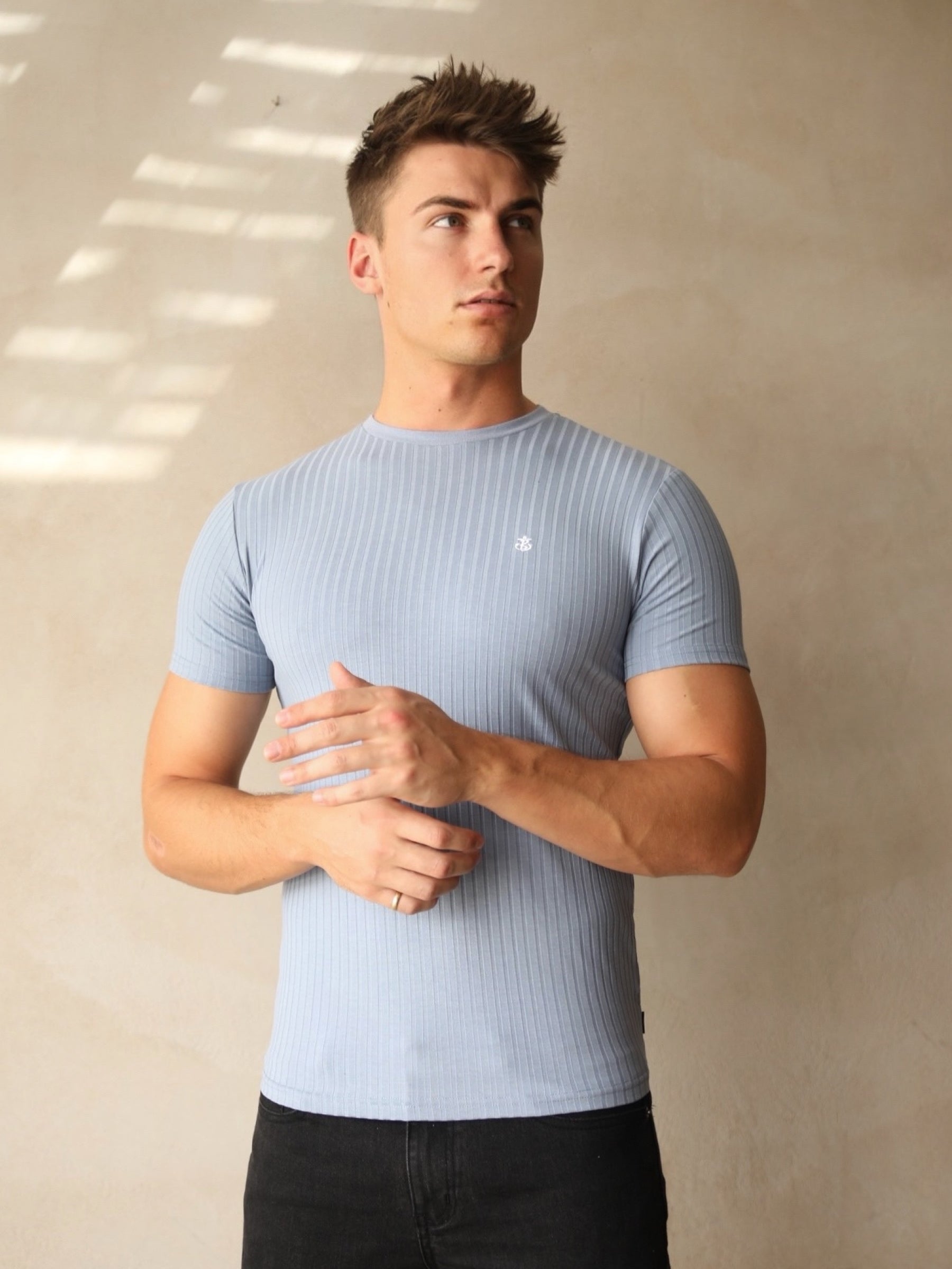 Buy Blakely Mens Light Blue Salford Slim TShirt Free standard