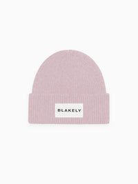 Label Knit Beanie - Altrosa