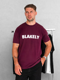 Raife Relaxed T-Shirt - Burgundy