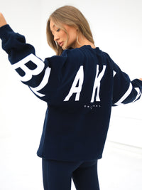 Isabel Oversized Jumper - Navy