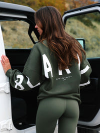 Isabel Oversized Jumper - Khaki Green