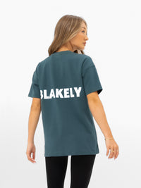 Amelie Oversized T-Shirt - Teal Green