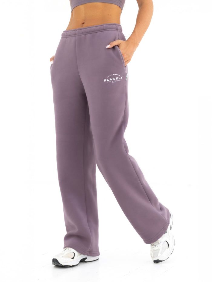 Active Studios Wide Leg Sweatpants - Traube