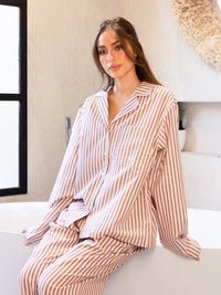 Suki Stripe Shirt - Red Stripe