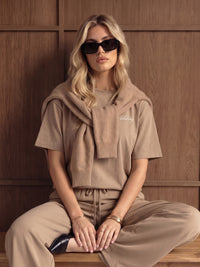 Mindy Oversized T-Shirt - Bräunen