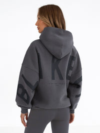 Tonal Isabel Oversized Hoodie - Holzkohle