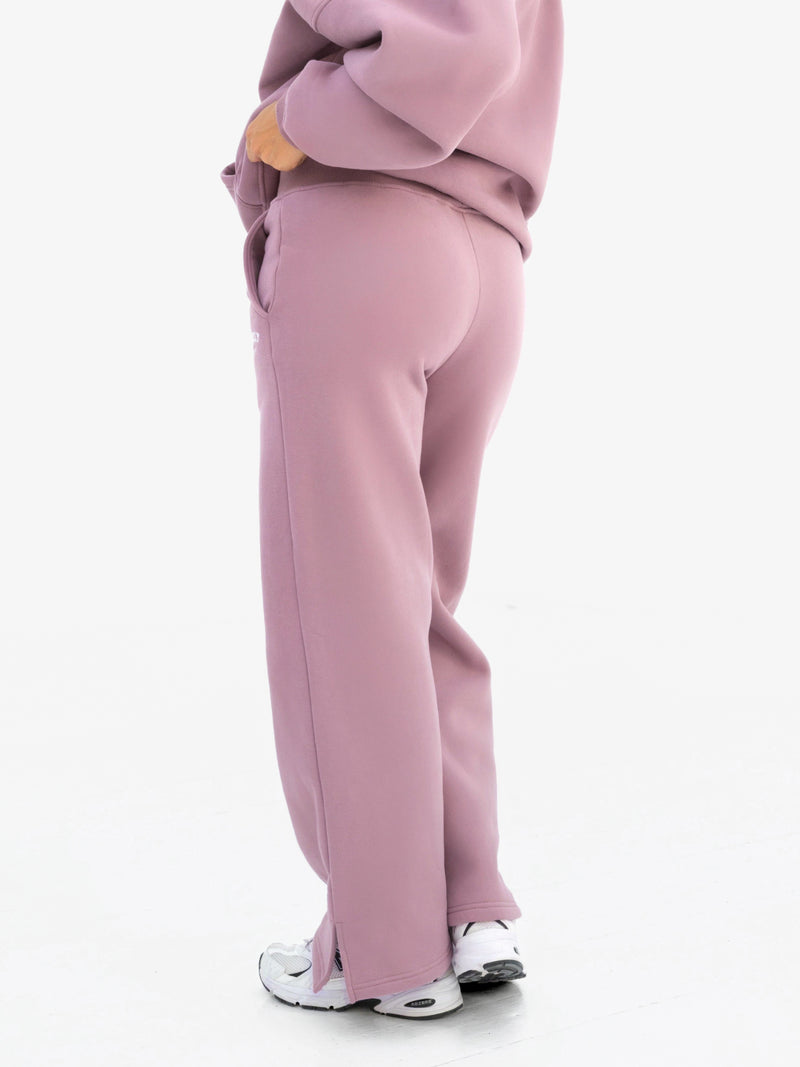 Varsity Wide Leg Sweatpants - Altrosa