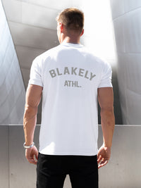 Zayd Relaxed T-Shirt - Flat White & Marl Grey