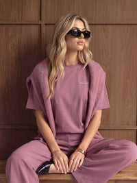 Mindy Oversized T-Shirt - Dusty Rose
