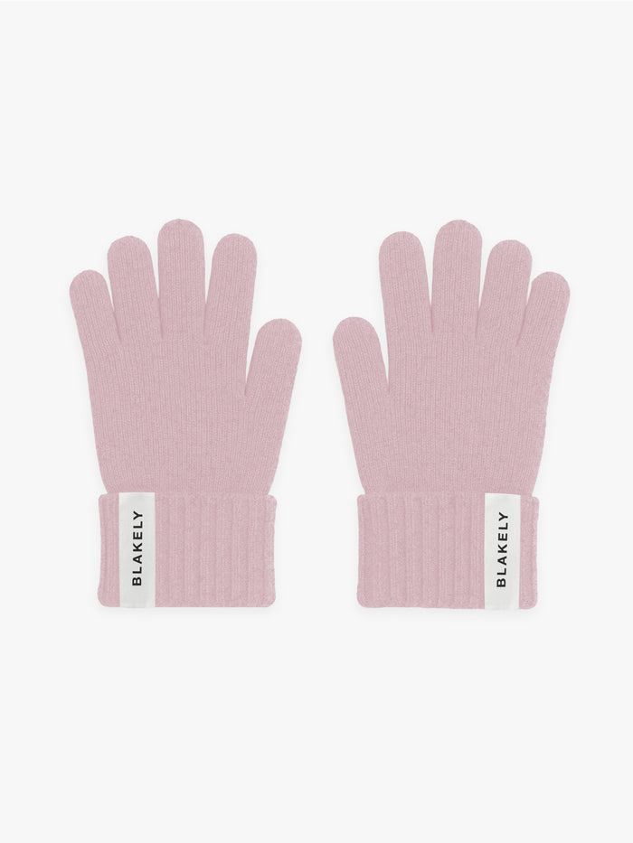 Label Knitted Gloves - Altrosa