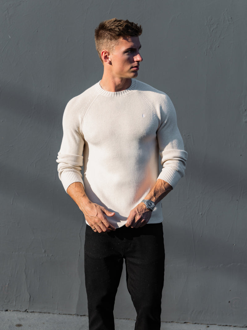 Olton Anchor Knit Jumper - Kreide