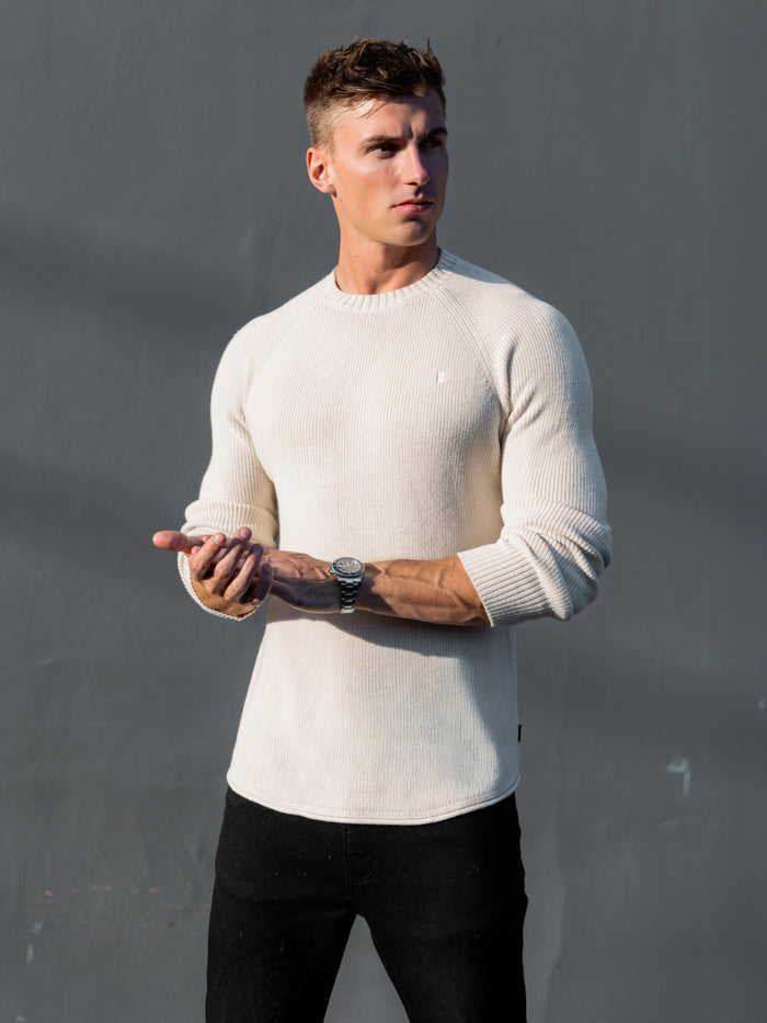 Olton Anchor Knit Jumper - Kreide