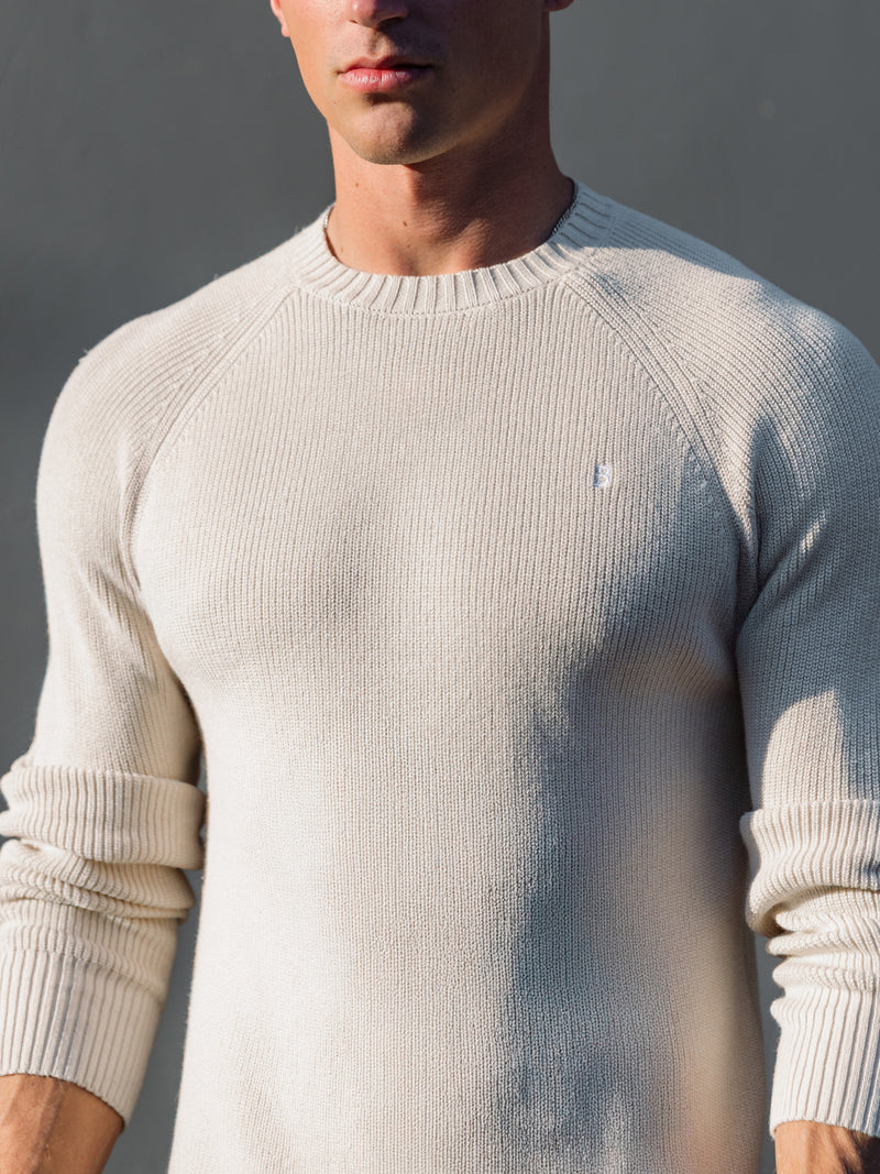 Olton Anchor Knit Jumper - Kreide