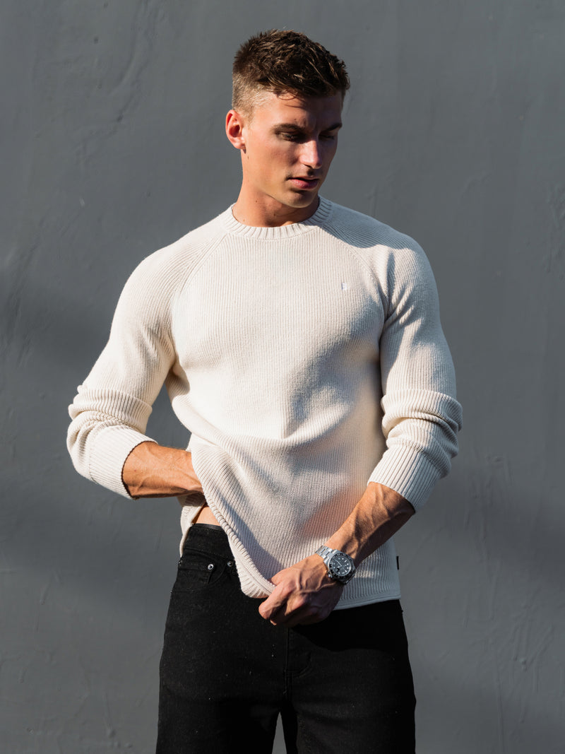 Olton Anchor Knit Jumper - Kreide
