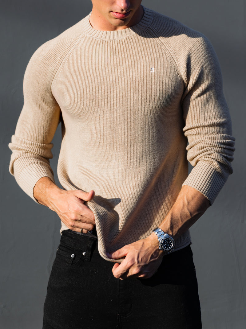 Olton Anchor Knit Jumper - Bräunen