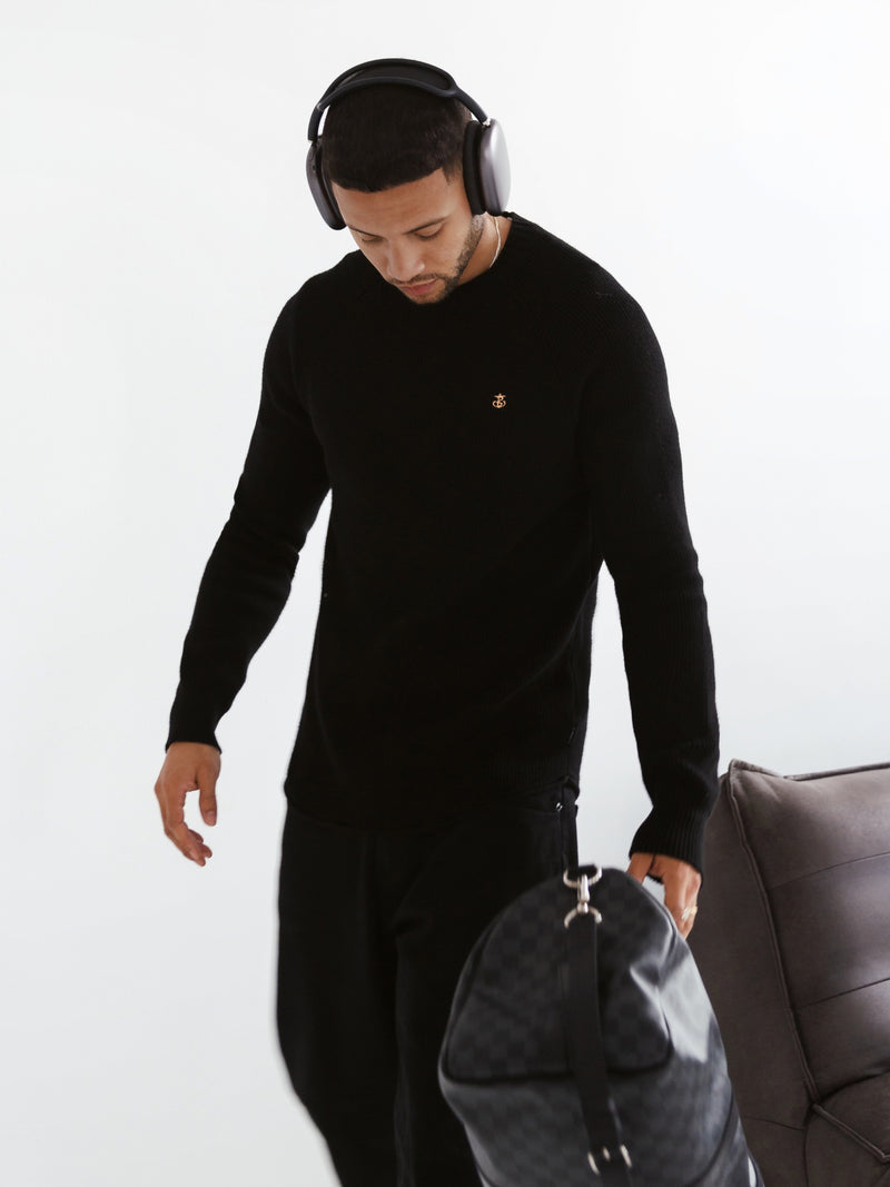 Olton Knit Jumper - Black