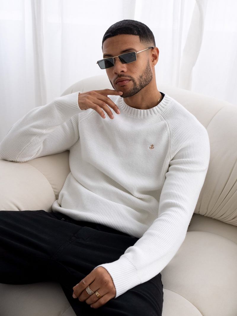 Olton Knit Jumper - White