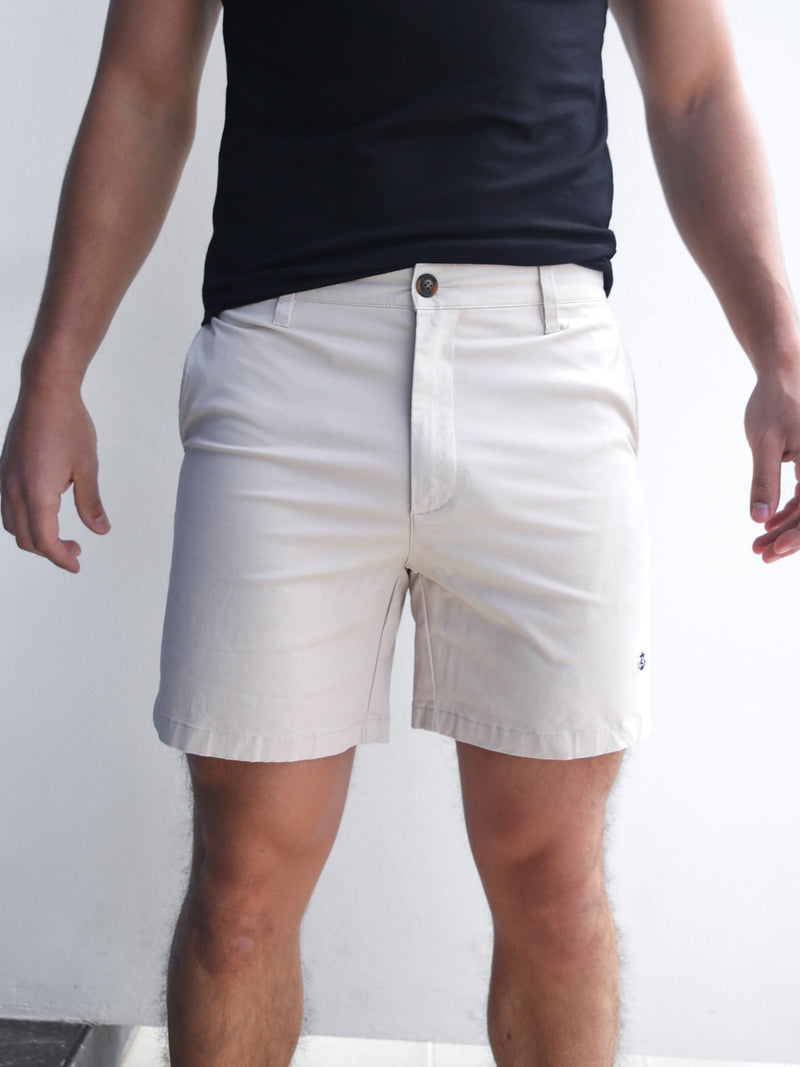 Stretch Chino Shorts - Tan