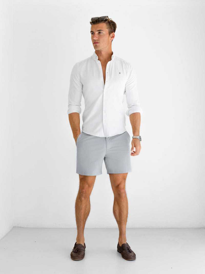 Conrad Stretch Chino Shorts - Hellgrau