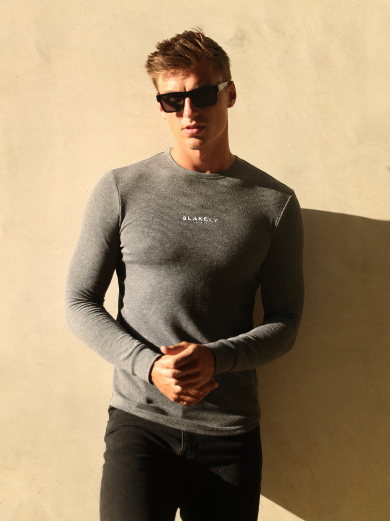 Alezio Textured Jumper - Charcoal