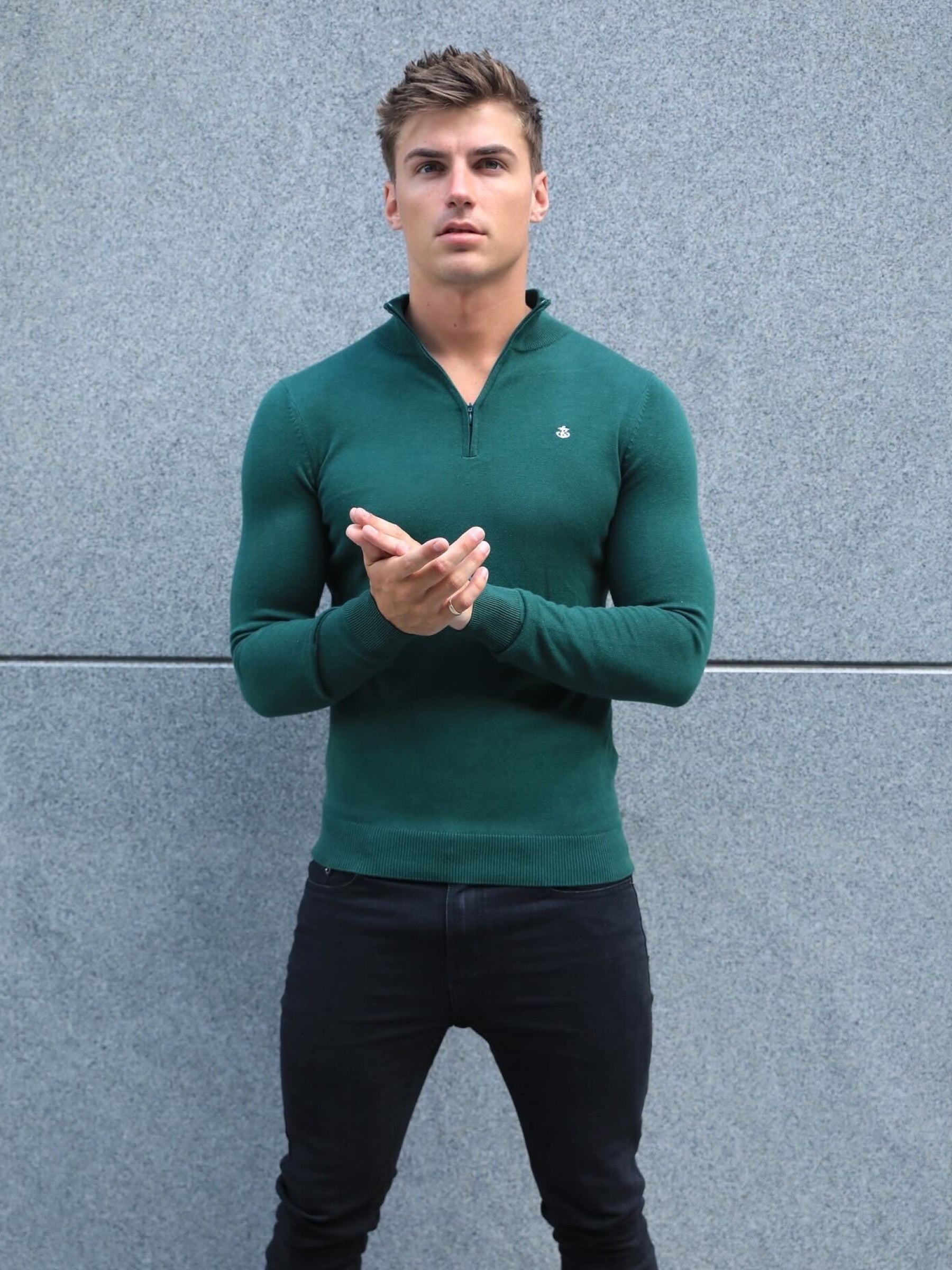 Buy Blakely Oxbridge Green Jumper | Free standard delivery over 99 ...