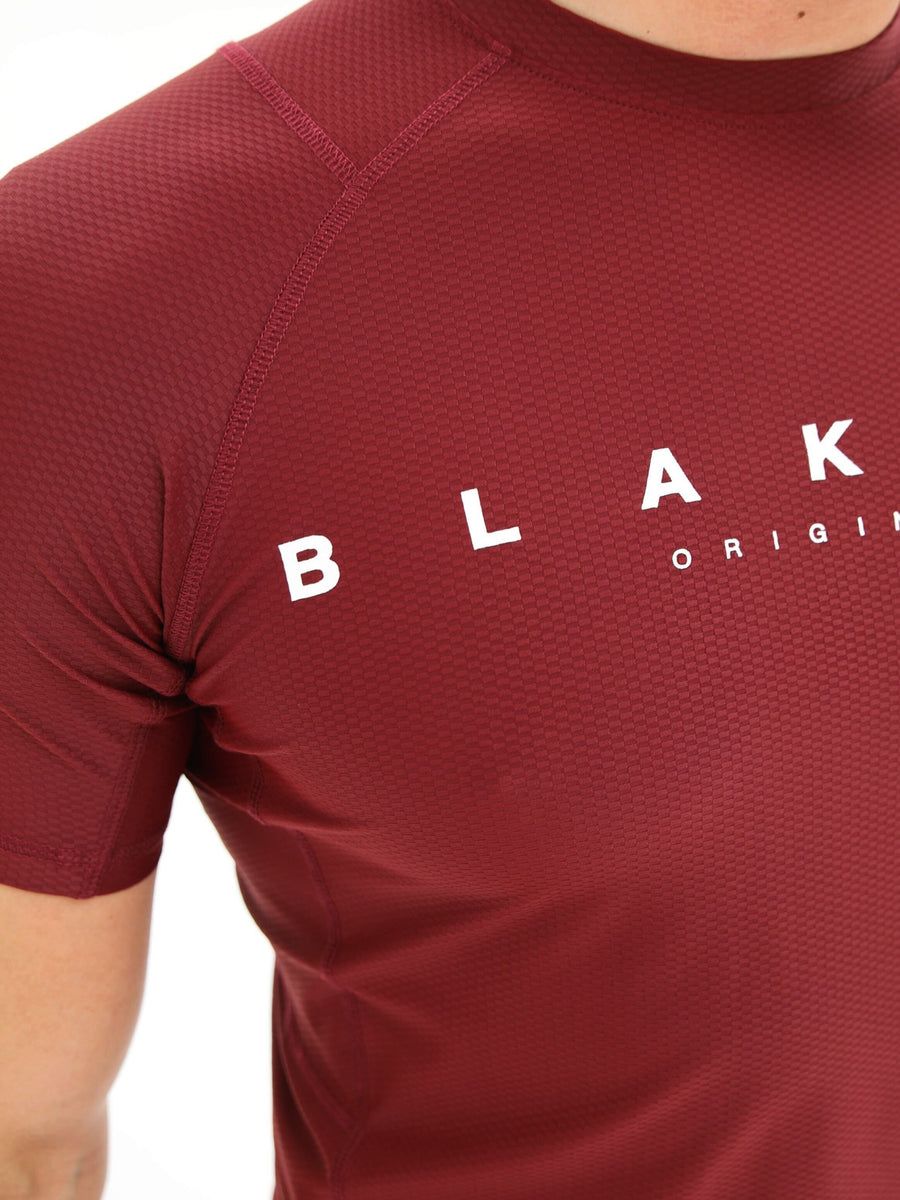Buy Blakely Apex Burgundy Active T-Shirt  Free standard delivery over 99€*  – Blakely Clothing EU