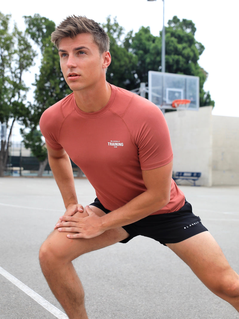 Slim Training T-Shirt - Rust Red