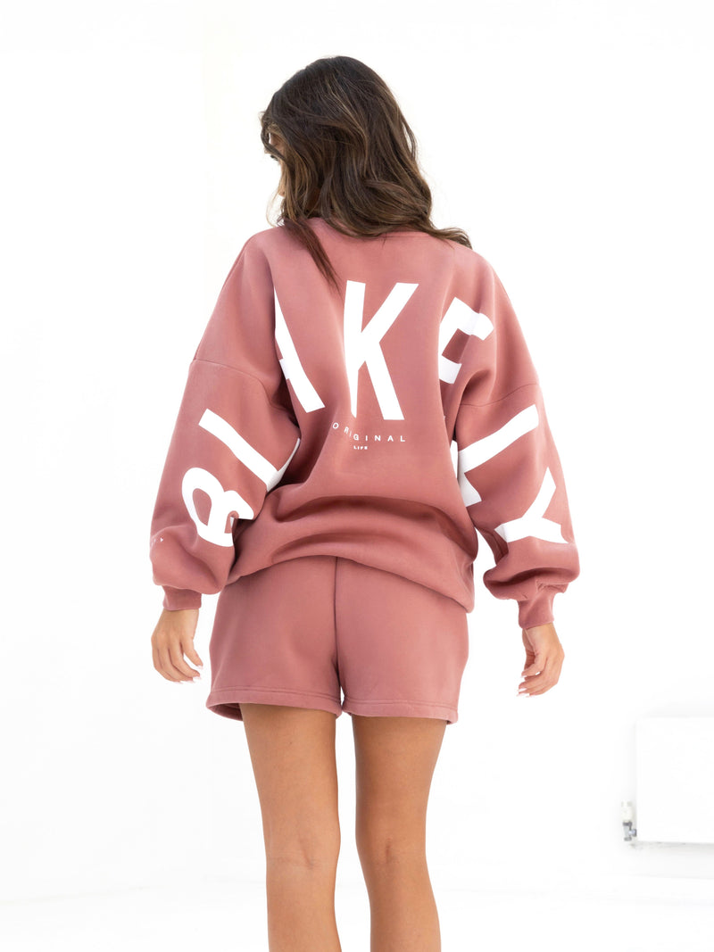 Isabel Oversized Jumper - Blush Brown