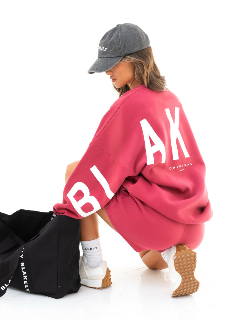 Isabel Oversized Jumper - Deep Pink