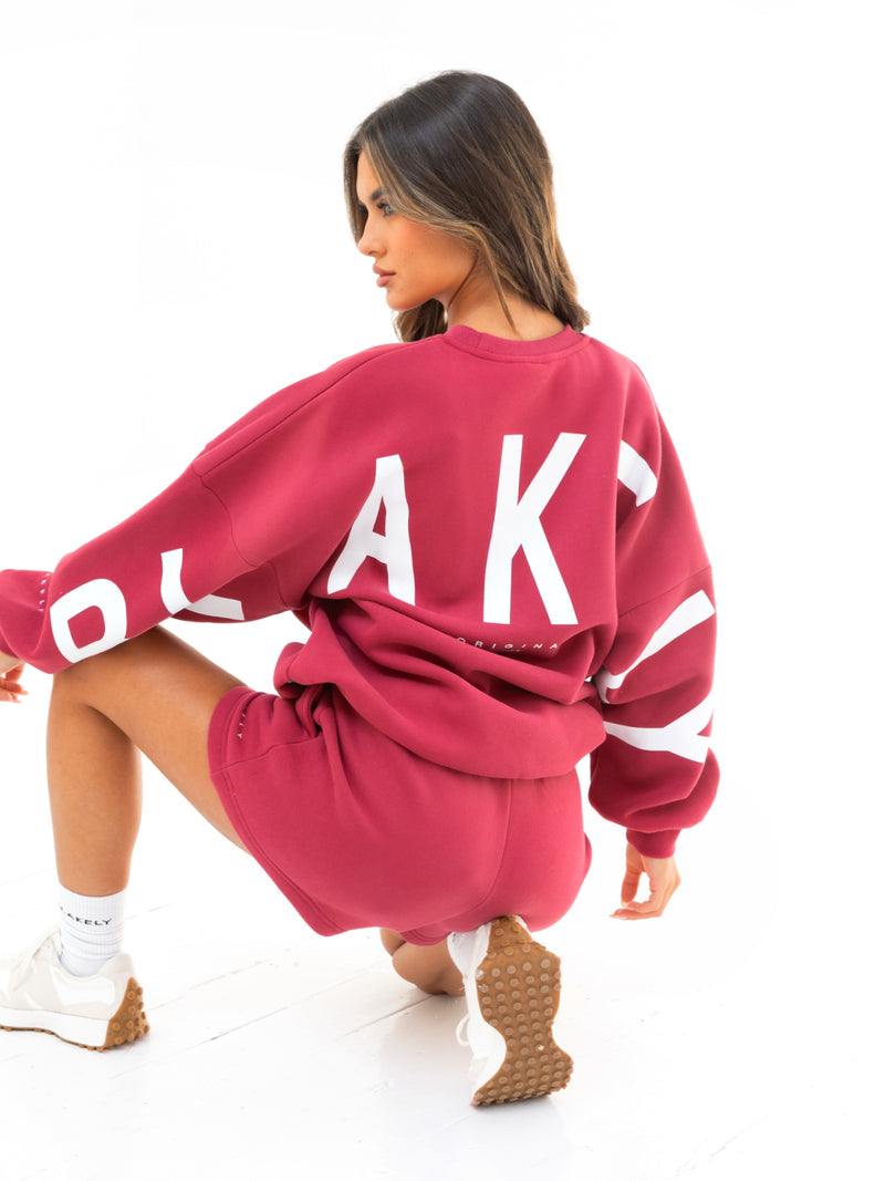 Isabel Oversized Jumper - Deep Pink