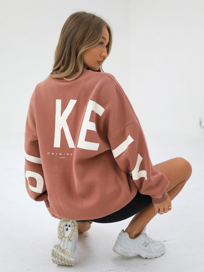 Isabel Oversized Jumper - Burnt Orange