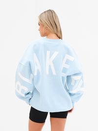 Isabel Oversized Jumper - Baby Blue