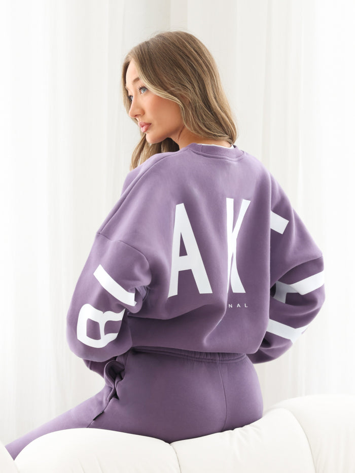 Isabel Oversized Jumper - Violet profond