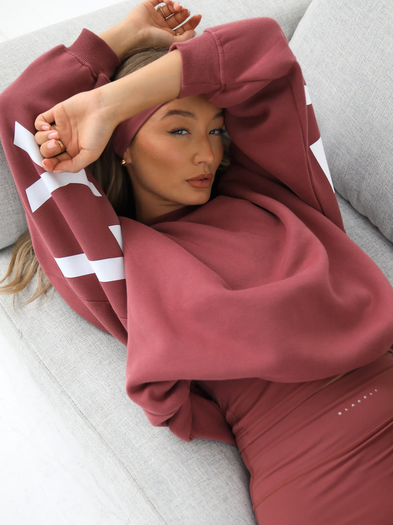 Isabel Oversized Jumper - Berry