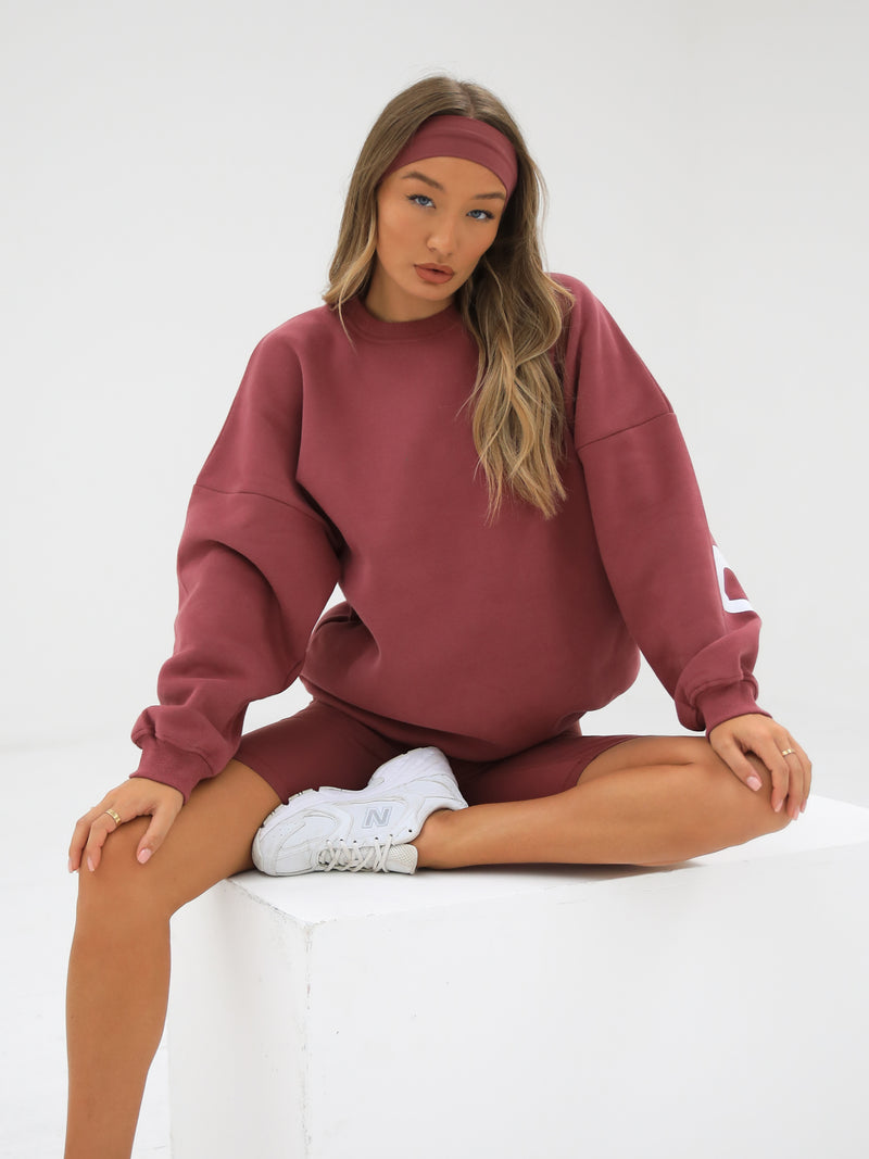 Isabel Oversized Jumper - Berry