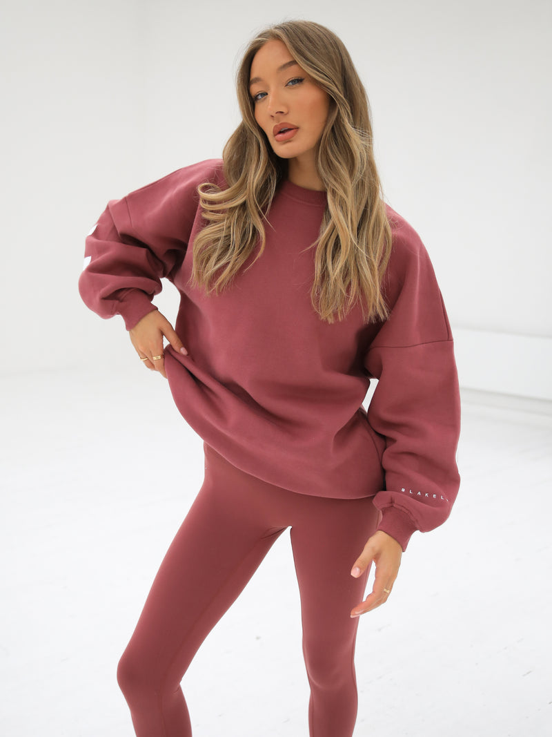 Isabel Oversized Jumper - Berry