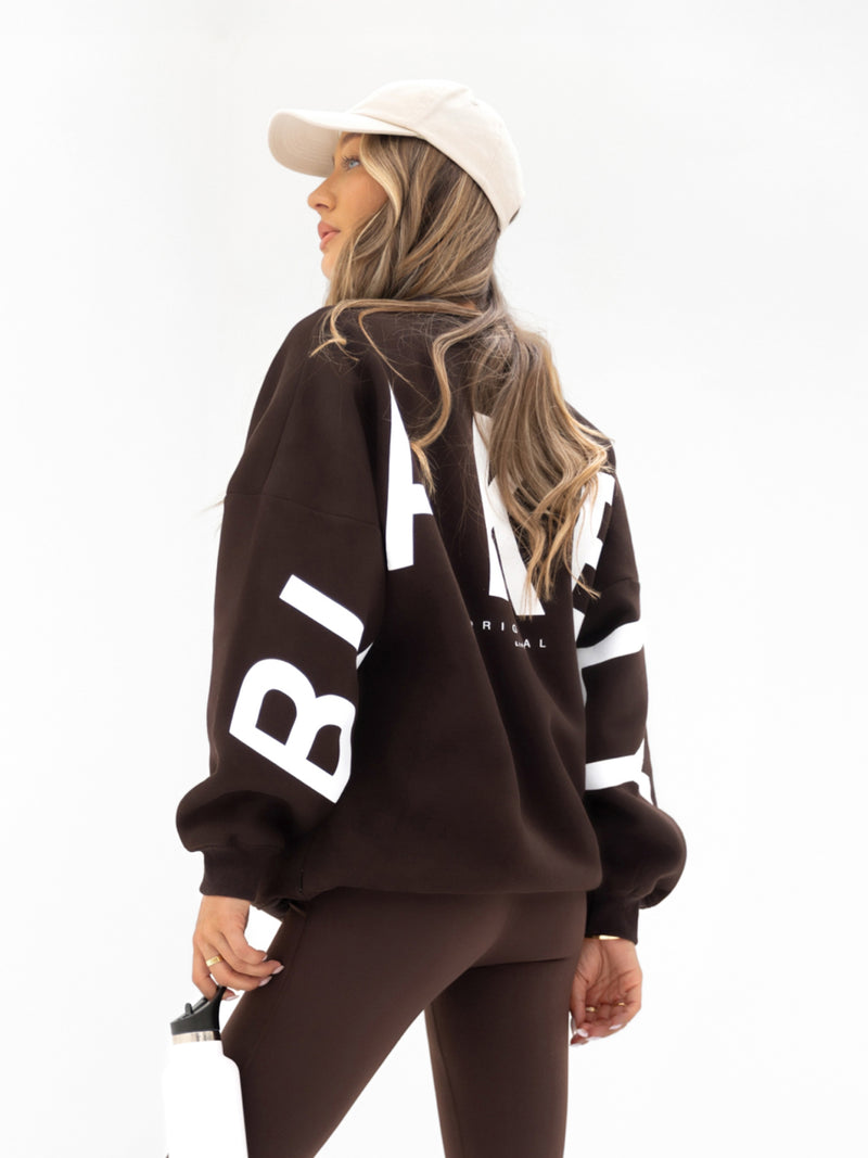 Isabel Oversized Jumper - Kaffeebohne
