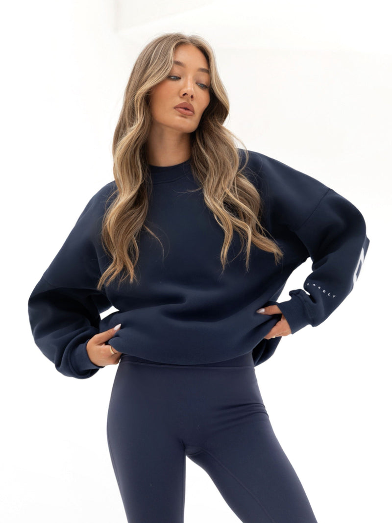 Isabel Oversized Jumper - Mitternachtsblau