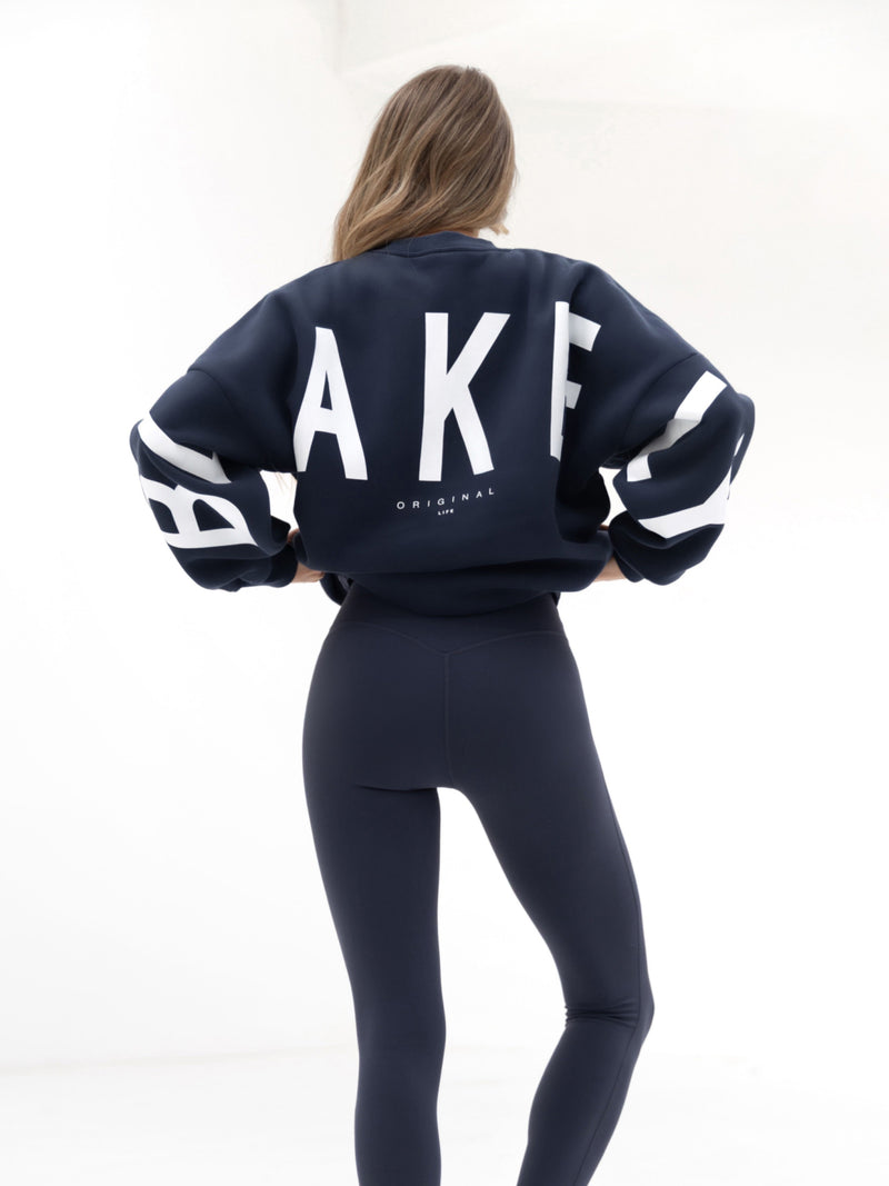 Isabel Oversized Jumper - Mitternachtsblau